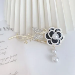 Tassel Twist Hair Clip Back Head Simple One-word Clip B