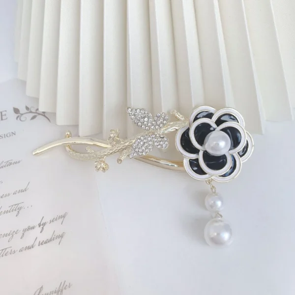 Tassel Twist Hair Clip Back Head Simple One-word Clip B