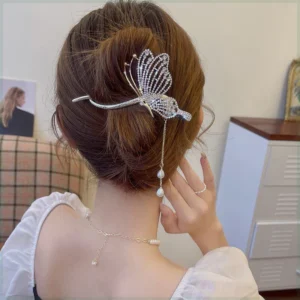 Tassel Twist Hair Clip Back Head Simple One-word Clip C