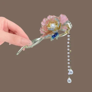 Tassel Twist Hair Clip Back Head Simple One-word Clip D