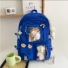 School backpack women bag pack window clear